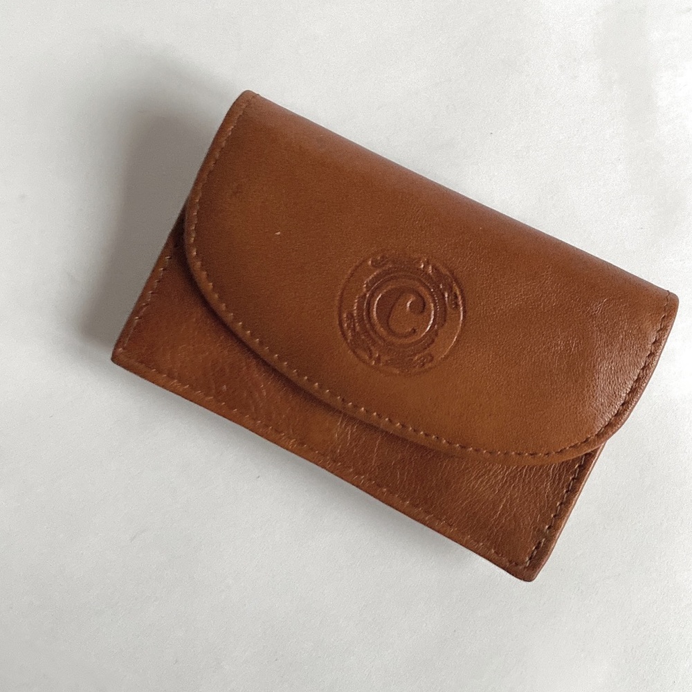 Leather Monogram Coin purse